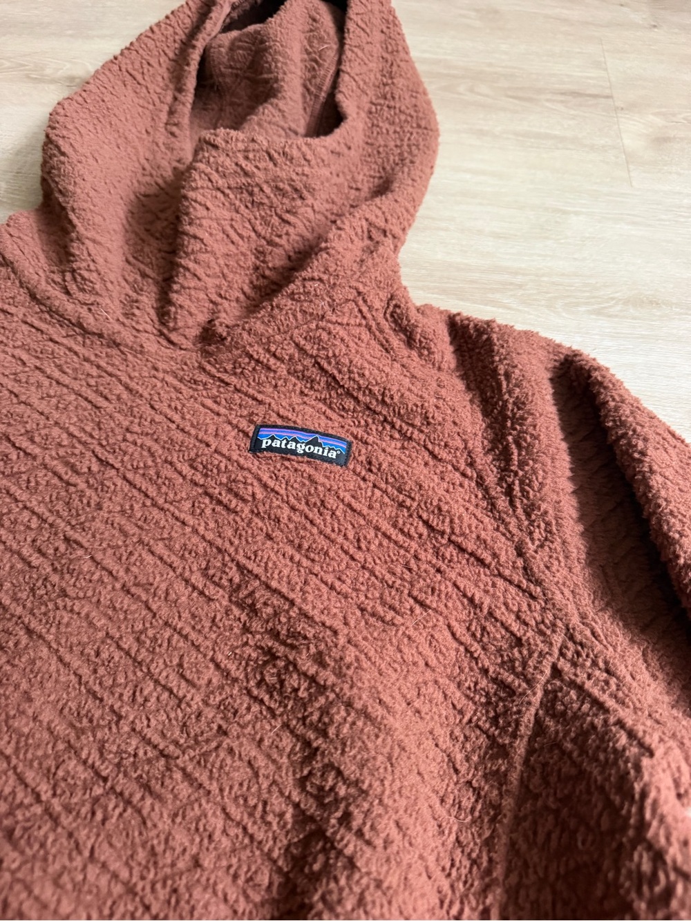 Patagonia Womens Diamond Capra Hoody Brown SZ L - Picture 3 of 10